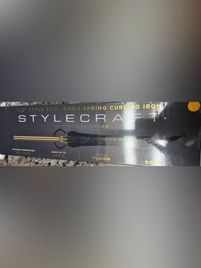 Stylecraft 1/2 style stix long spring curling iron- new